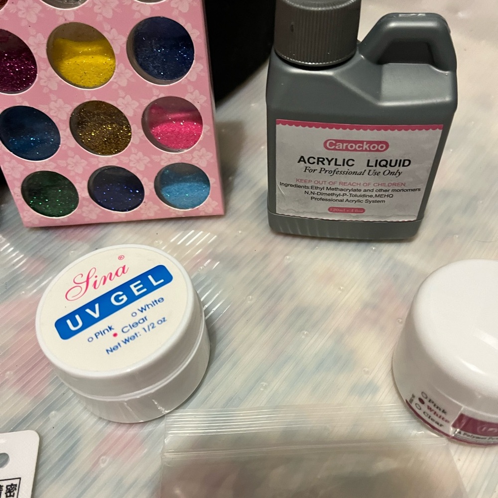Diy acrylic nail , IV gel, dip bundle